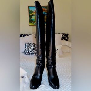 Vince©️ Knee High Heel Boots, black all leather